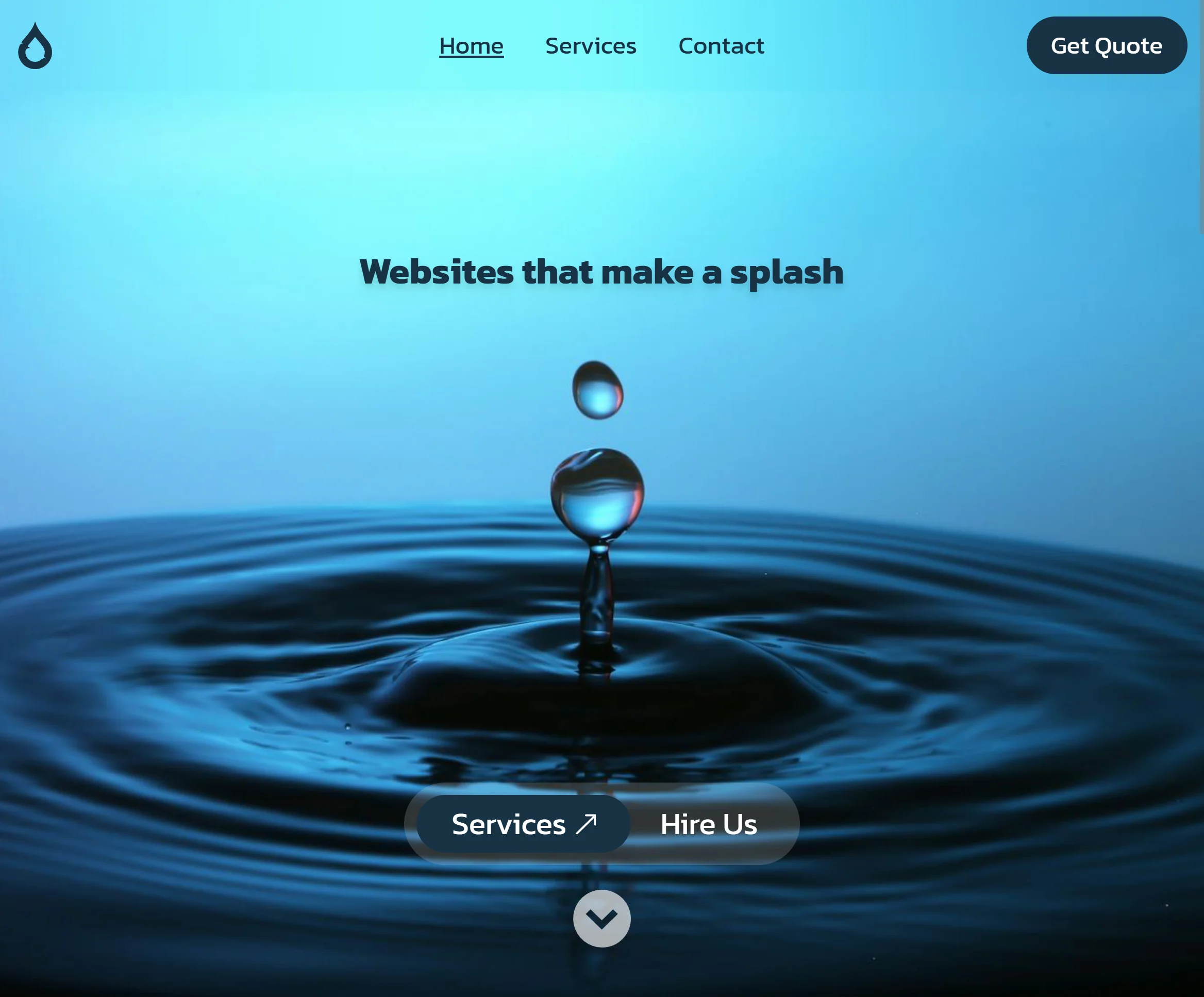 Droplet web design preview image